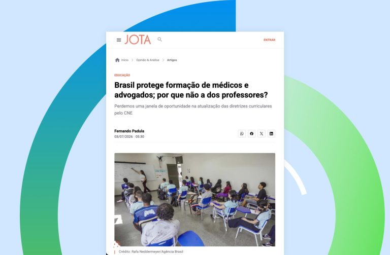 Fernando Padula defende critérios mais rigorosos para a formação inicial de professores